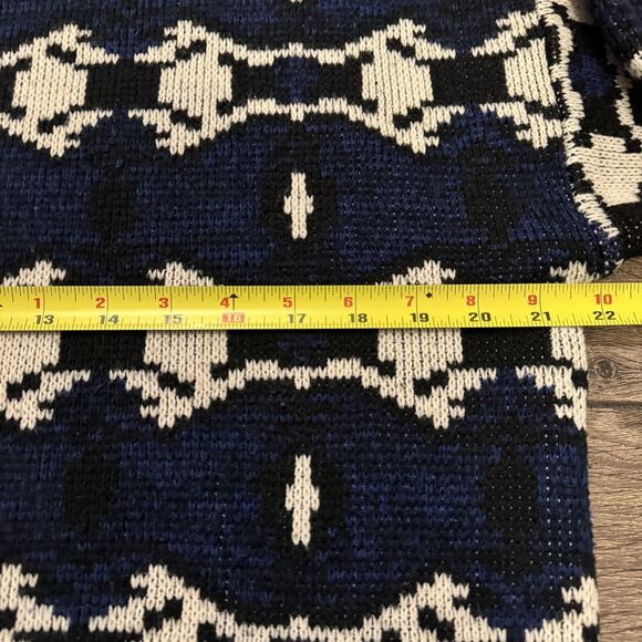 Vintage Westchester Classics Sweater Sz Large Retro Grandpa Geometric Knit 80s - Picture 6 of 8